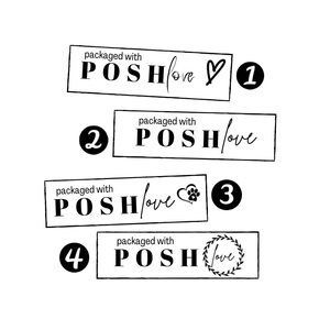PACKED w/ POSH LOVE🖤 Stickers